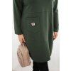 Dámské šaty Plus Size 1965 (Velikost UNI, Barva Zelená)
