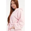 Dámský župan dlouhý s kapucí Michaela (Barva Růžová - světle, Velikost M)