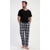 Pánské pyžamové kalhoty Lukáš (Barva Modrá - tmavě, Velikost XL)