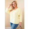 Dámské tričko Plus Size 07722 (Velikost UNI, Barva Bílá)