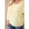 Dámské tričko Plus Size 07722 (Velikost UNI, Barva Bílá)