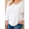 Dámské tričko Plus Size 07722 (Velikost UNI, Barva Bílá)