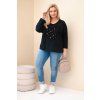 Dámské tričko Plus Size 07722 (Velikost UNI, Barva Bílá)