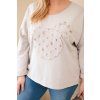 Dámské tričko Plus Size 07722 (Velikost UNI, Barva Bílá)
