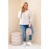 Dámské tričko Plus Size 07722 (Velikost UNI, Barva Bílá)