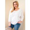 Dámské tričko Plus Size 07722 (Velikost UNI, Barva Bílá)