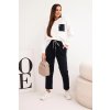 Dámská souprava máslová s kontrastní kapsou černý (Velikost UNI, Barva Černá)