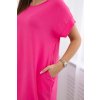 Šaty Endy s kapsami (Velikost UNI, Barva Růžová)
