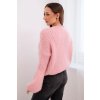 Dámský svetr ART1898 z mohairu (Velikost UNI, Barva Růžová)
