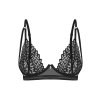 Podprsenka Obsessive Donarella bra (Velikost M/L, Barva Černá)