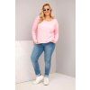 Dámské tričko Plus Size ART31006 (Velikost UNI, Barva Modrá)