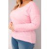Dámské tričko Plus Size ART31006 (Velikost UNI, Barva Modrá)