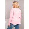 Dámské tričko Plus Size ART31006 (Velikost UNI, Barva Modrá)