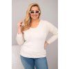 Dámské tričko Plus Size ART31006 (Velikost UNI, Barva Modrá)