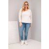 Dámské tričko Plus Size ART31006 (Velikost UNI, Barva Modrá)