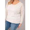 Dámské tričko Plus Size ART31006 (Velikost UNI, Barva Modrá)