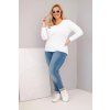 Dámské tričko Plus Size ART31006 (Velikost UNI, Barva Modrá)