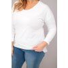 Dámské tričko Plus Size ART31006 (Velikost UNI, Barva Modrá)