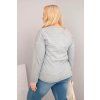 Dámské tričko Plus Size ART31006 (Velikost UNI, Barva Modrá)