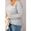 Dámské tričko Plus Size ART31006 (Velikost UNI, Barva Modrá)