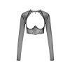 Top Obsessive Mibelia top (Velikost XS/S, Barva Černá)