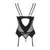 Korzet Obsessive Nesari corset (Velikost XL/2XL, Barva Černá)
