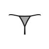 Tanga Obsessive Novenes crotchless thong (Velikost XL/2XL, Barva Černá)