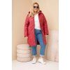 Dámská bunda Plus Size 5343 (Velikost UNI, Barva Bordó)
