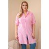 Dámské šaty Plus Size 72031 (Velikost UNI, Barva Béžová)
