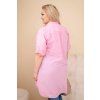 Dámské šaty Plus Size 72031 (Velikost UNI, Barva Béžová)