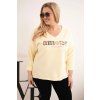 Dámská mikina Plus Size 21523 (Velikost UNI, Barva Černá)