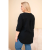 Dámská halenka Plus Size ART8075 (Velikost UNI, Barva Černá)
