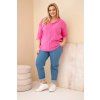 Dámská halenka Plus Size ART8075 (Velikost UNI, Barva Černá)