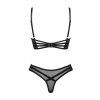 Komplet Obsessive Roxelia 2-pcs set (Velikost M/L, Barva Černá)