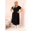 Dámské šaty Plus Size 21682 (Velikost UNI, Barva Černá)