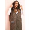 Dámská vesta Plus Size 5393 (Velikost UNI, Barva Černá)