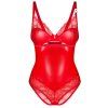 Body Obsessive Aliosa teddy (Velikost 2XL/3XL, Barva Červená)