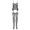 Obsessive Bodystocking G314 (Velikost S/L, Barva Černá)