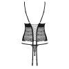 Korzet Obsessive Sharlotte corset (Velikost S/M, Barva Černá)