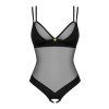 Body Obsessive Nesari crotchless teddy (Velikost XL/2XL, Barva Černá)