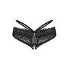 Tanga Obsessive Donarella crotchless panties (Velikost M/L, Barva Černá)
