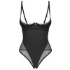 Body Obsessive Stelisa crotchless teddy (Velikost L/XL, Barva Černá)
