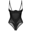 Body Obsessive Stelisa crotchless teddy (Velikost L/XL, Barva Černá)