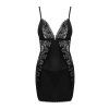 Košilka Obsessive Maderris chemise (Velikost XS/S, Barva Černá)