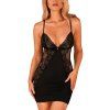 Košilka Obsessive Maderris chemise (Velikost M/L, Barva Černá)