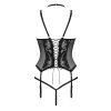 Korzet Obsessive Alessya corset (Velikost XS/S, Barva Černá)