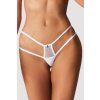 Tanga Obsessive Arrowel panties (Velikost S/M, Barva Černá)