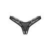 Obsessive Arrowel crotchless thong (Velikost 2XL/3XL, Barva Černá)
