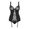 Korzet Obsessive Heartina corset (Velikost S/M, Barva Černá)