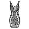 Košilka Obsessive D608 dress (Velikost S/L, Barva Černá)
